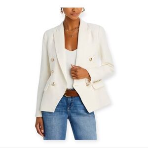 L'agence Kenzie Ivory Double Breasted Blazer NEW